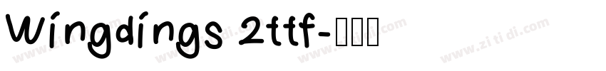 Wingdings 2ttf字体转换